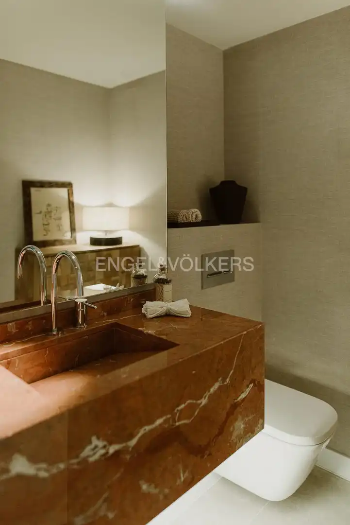 Bathroom of Flat for rent in La Moraleja  with Air Conditioner, Heating and Private garden