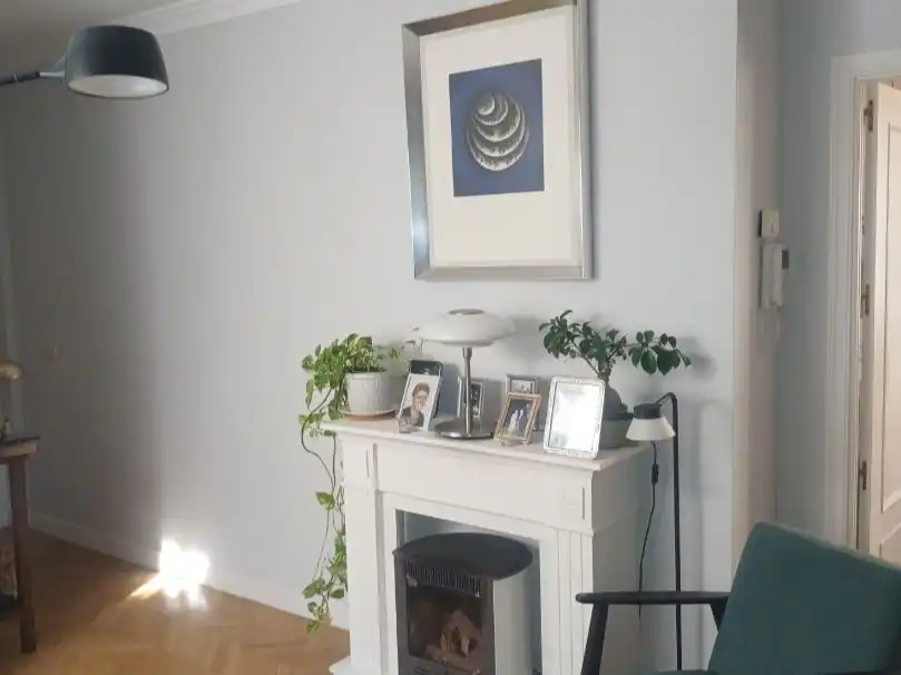 Sala de estar de Piso en venta en  Madrid Capital con Aire acondicionado