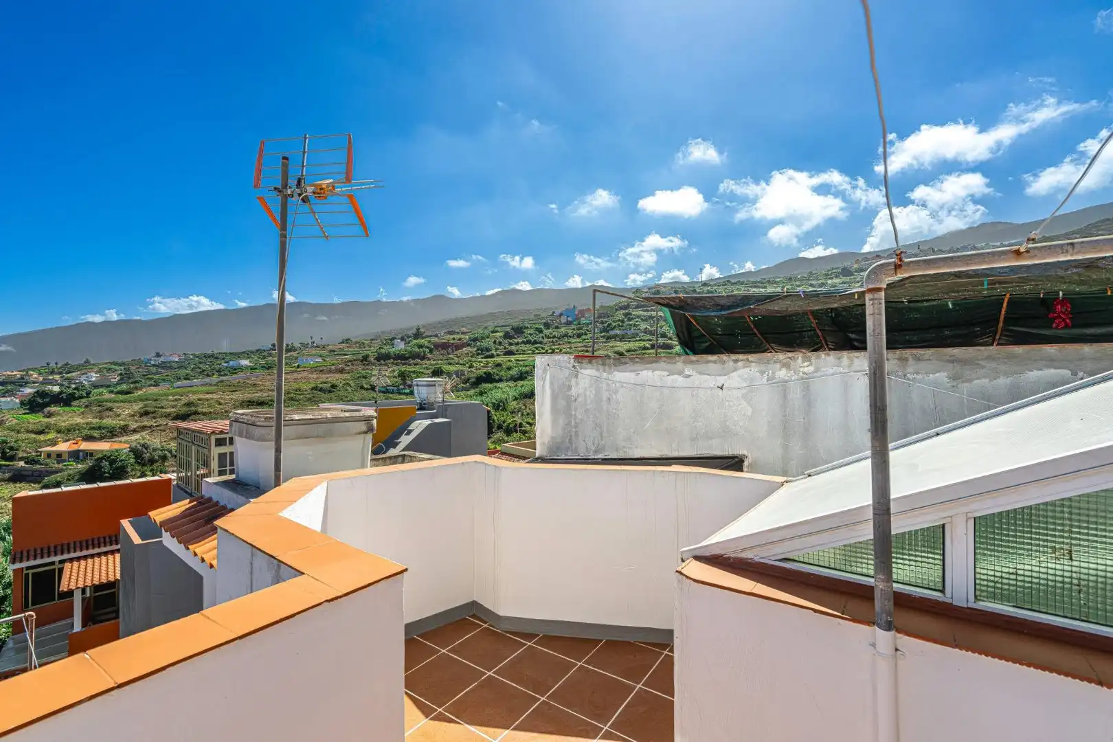 Terrasse von Einfamilien-Reihenhaus zur Miete in Los Realejos pueblo