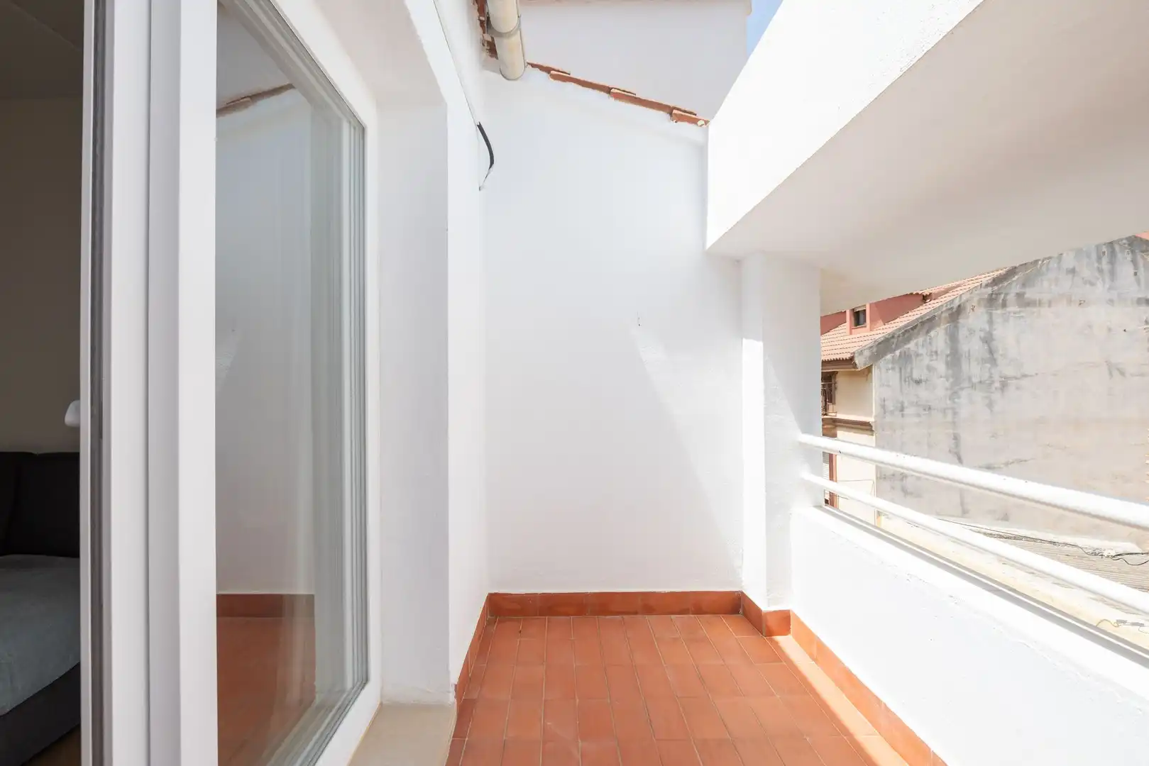 Balcony of Attic for rent in Málaga  with Terrace and Furnished