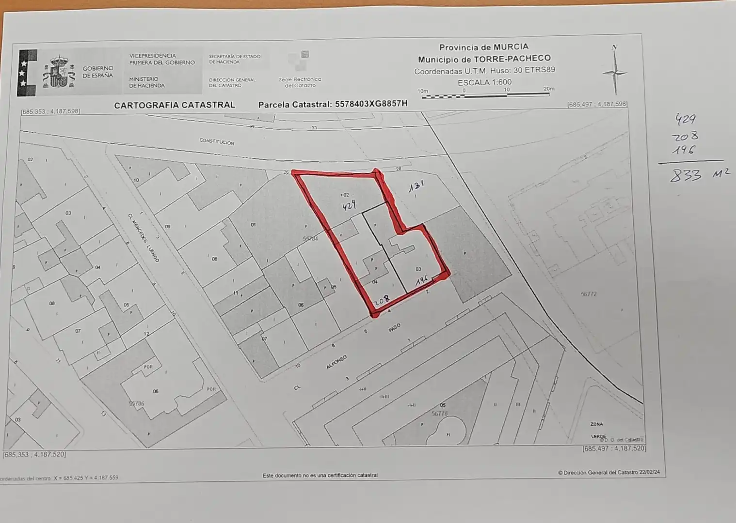 Residencial en venta en Torre-Pacheco