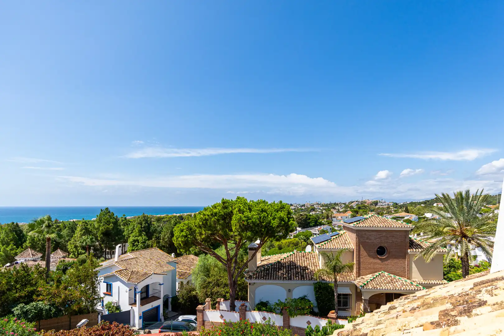 Vista exterior de Casa adosada en venda en Mijas amb Aire condicionat, Terrassa i Traster