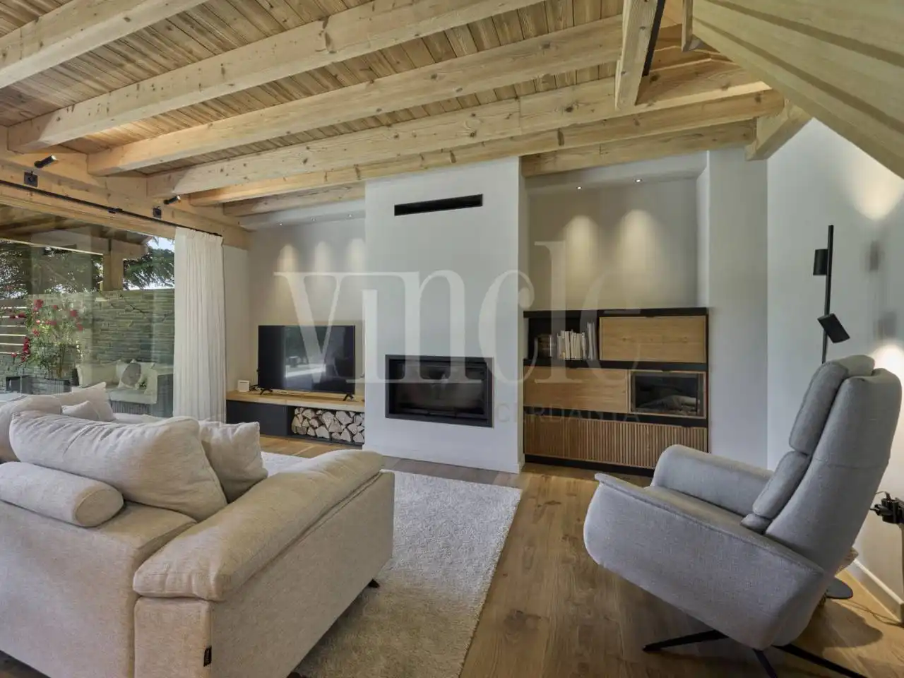 Sala de estar de Casa o chalet en venta en Guils de Cerdanya con Calefacción, Jardín privado y Parquet