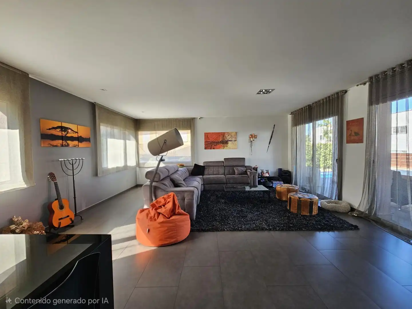 Sala d'estar de Casa o xalet en venda en Vilablareix amb Aire condicionat i Calefacció