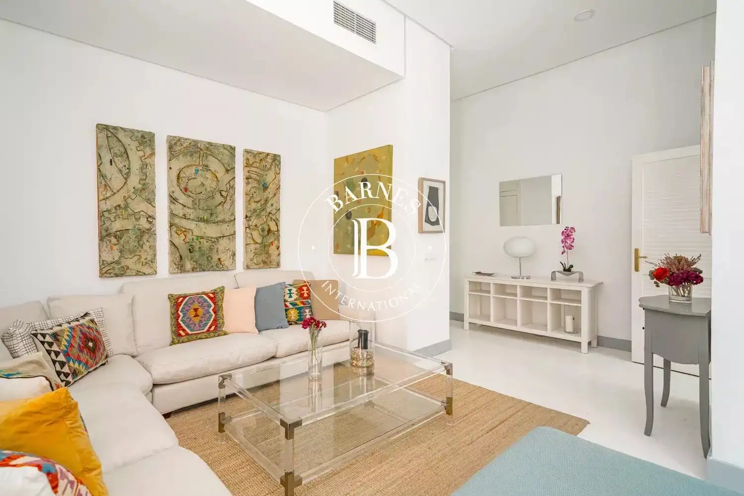 Sala de estar de Piso de alquiler en Madrid con Aire acondicionado, Calefacción y Amueblado