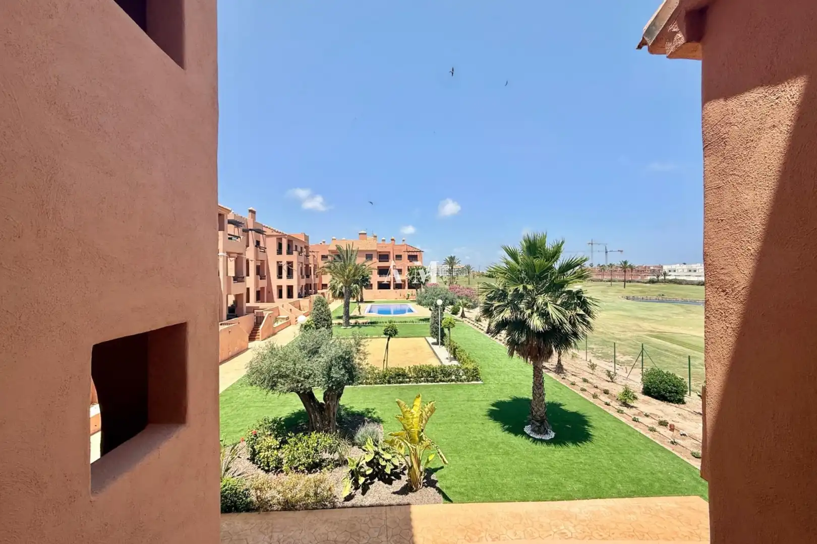 Garden of Flat for rent in Los Alcázares  with Air Conditioner, Terrace and Swimming Pool