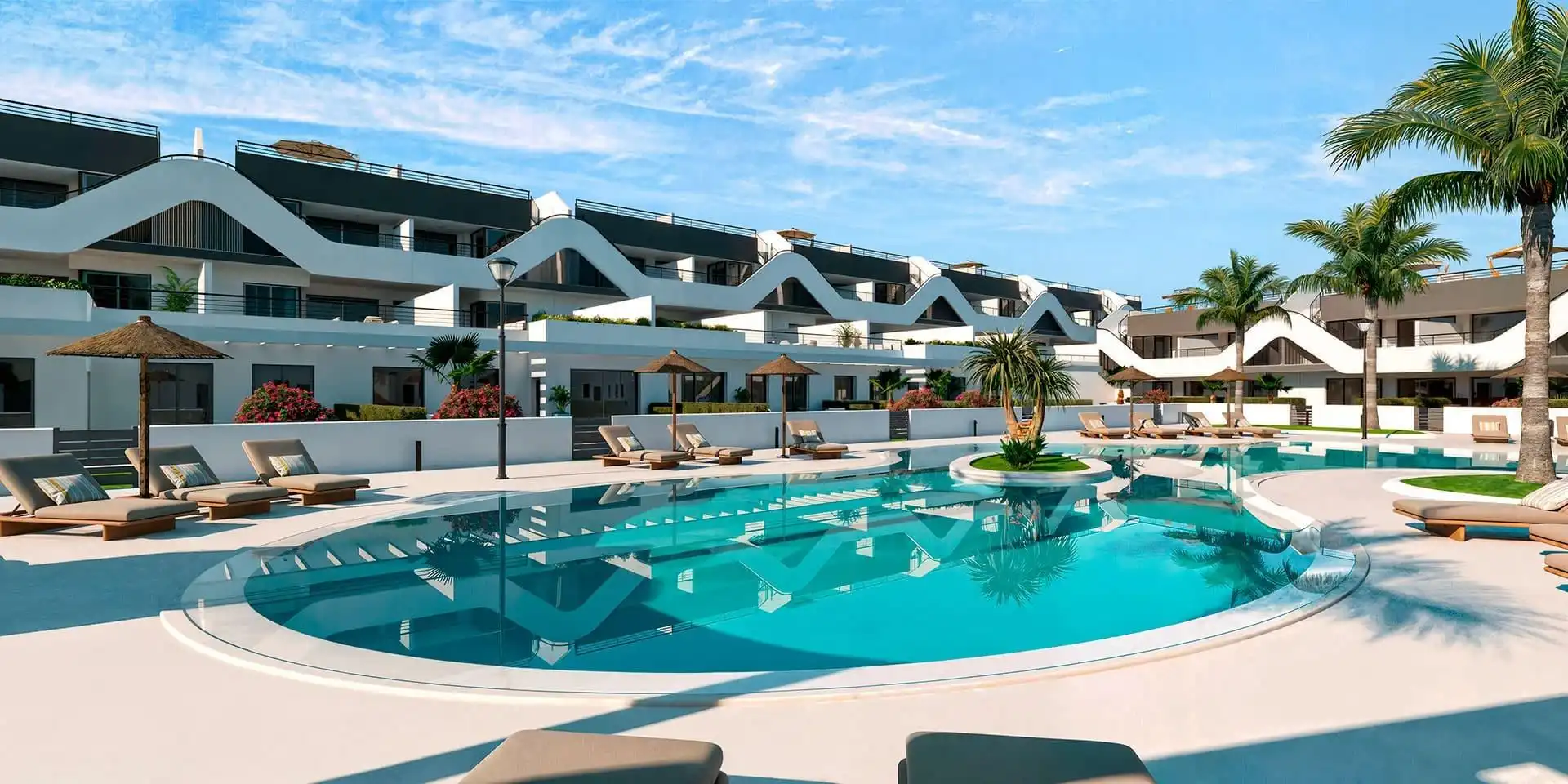 Piscina de Planta baja en venta en L'Alfàs del Pi con Aire acondicionado, Calefacción y Jardín privado