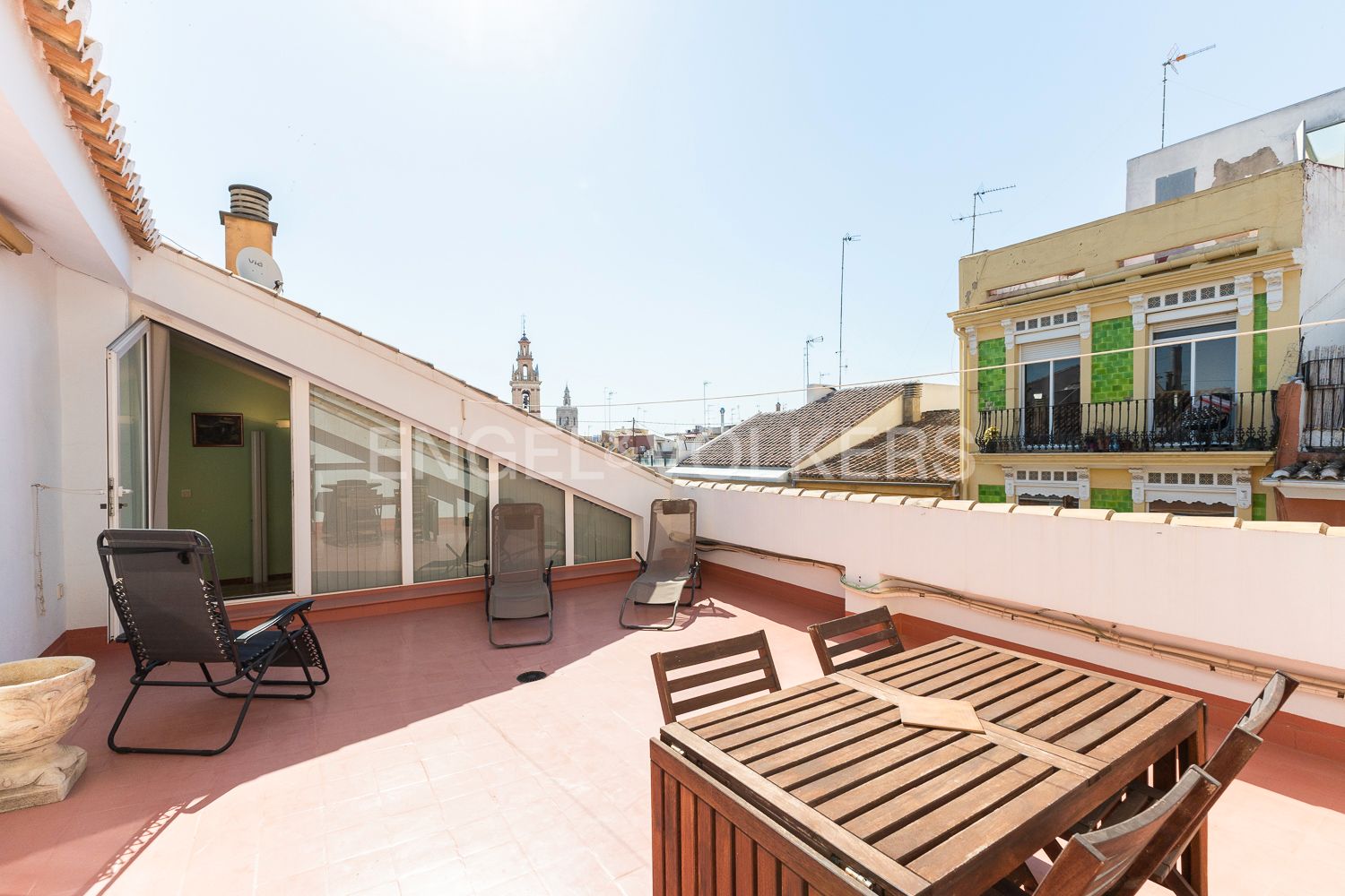 Terrace of Attic for sale in  Valencia Capital  with Air Conditioner, Heating and Terrace