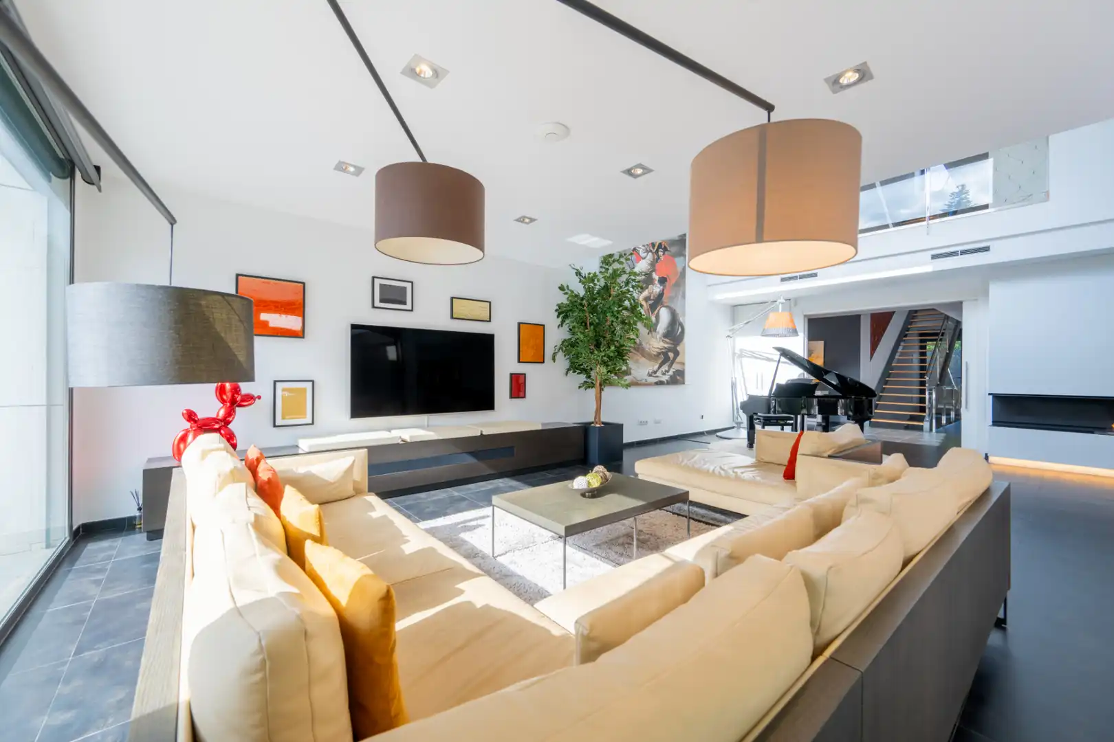 Sala de estar de Casa o chalet en venta en Sant Cugat del Vallès con Aire acondicionado, Calefacción y Jardín privado