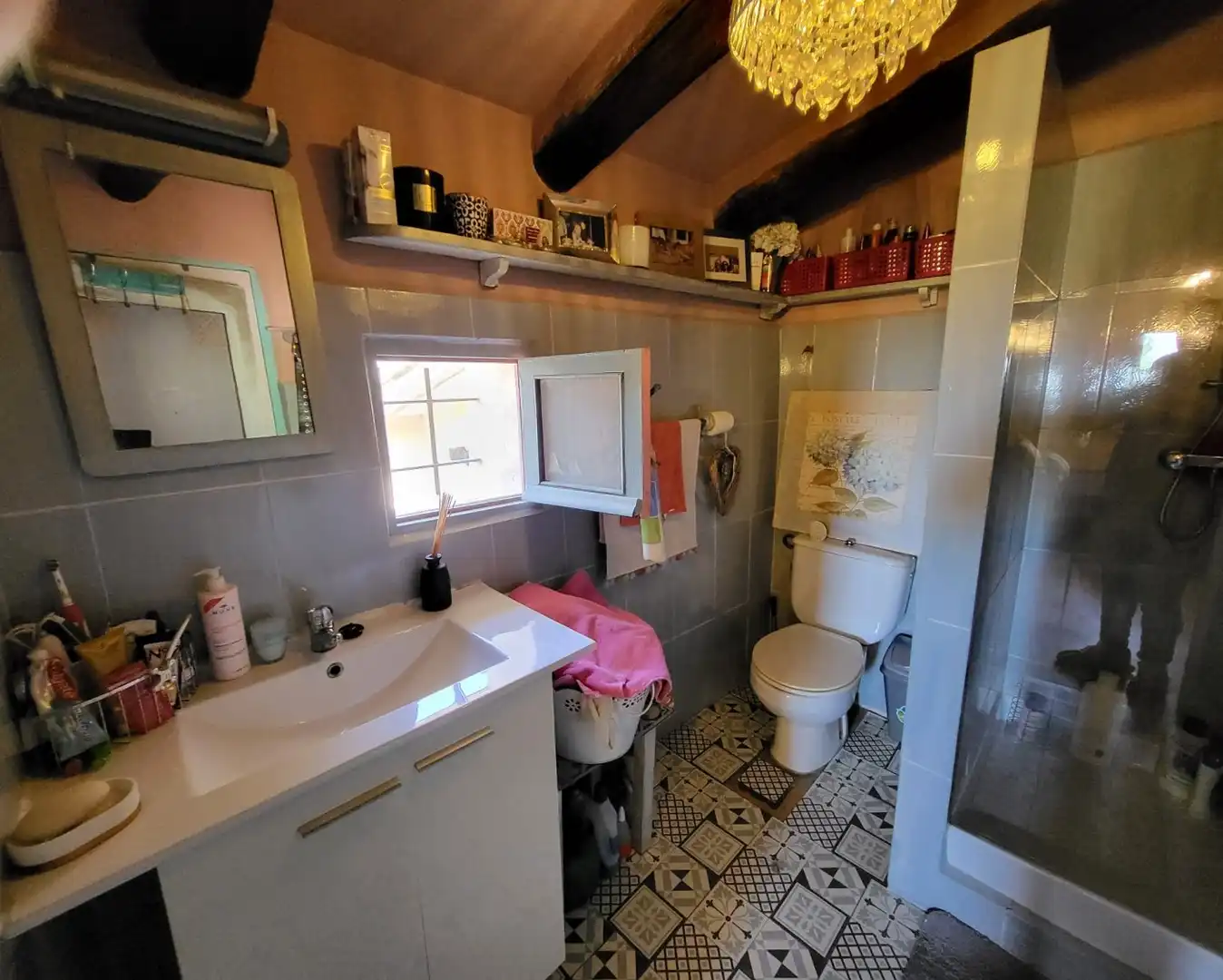Badezimmer von Country house zum Verkauf in L'Ametlla de Mar  mit Privatgarten, Terrasse und Abstellraum