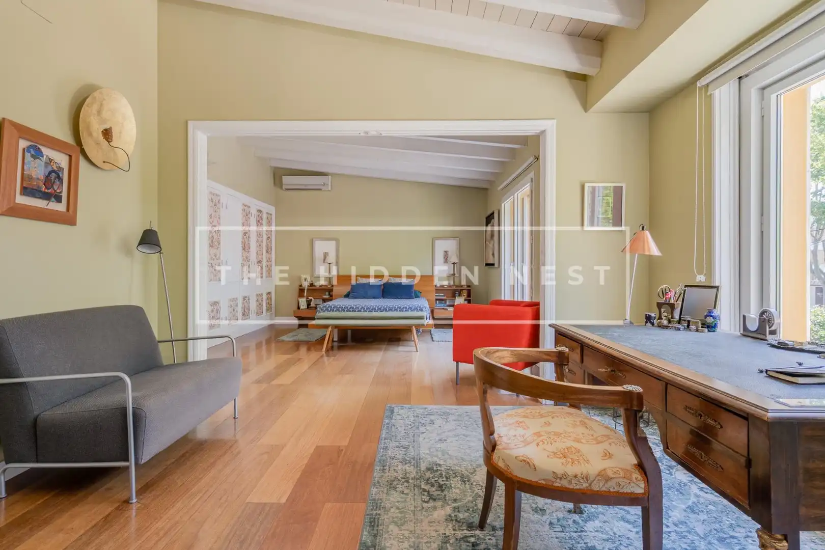 Sala d'estar de Casa o xalet en venda en Sant Cugat del Vallès amb Aire condicionat, Calefacció i Jardí privat