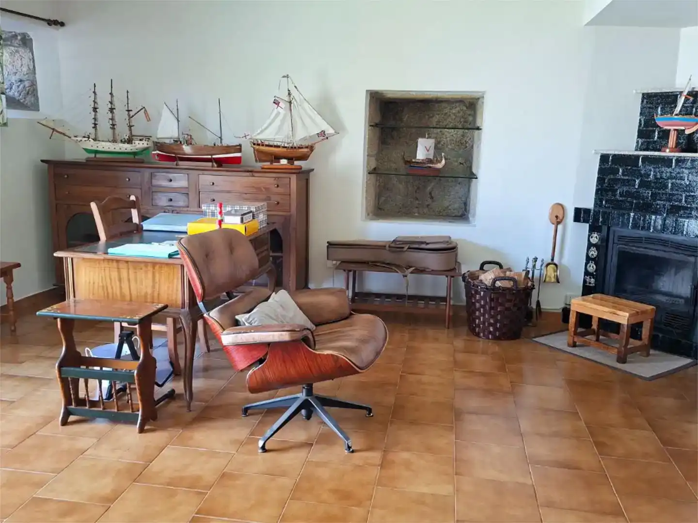 Sala de estar de Casa o chalet en venta en Nigrán con Balcón