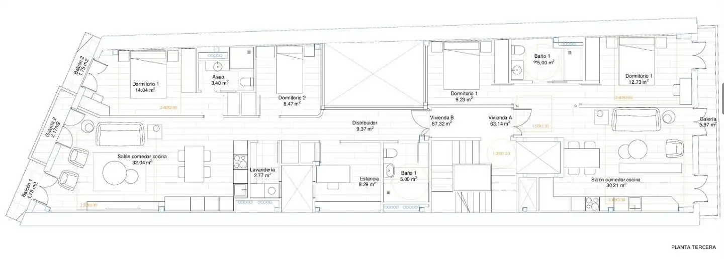 Piso en venta en A Coruña Capital  con Calefacción y Balcón