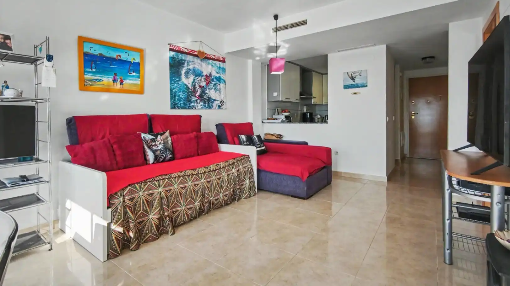 Living room of Apartments for sale in Oliva  with Air Conditioner, Heating and Private garden