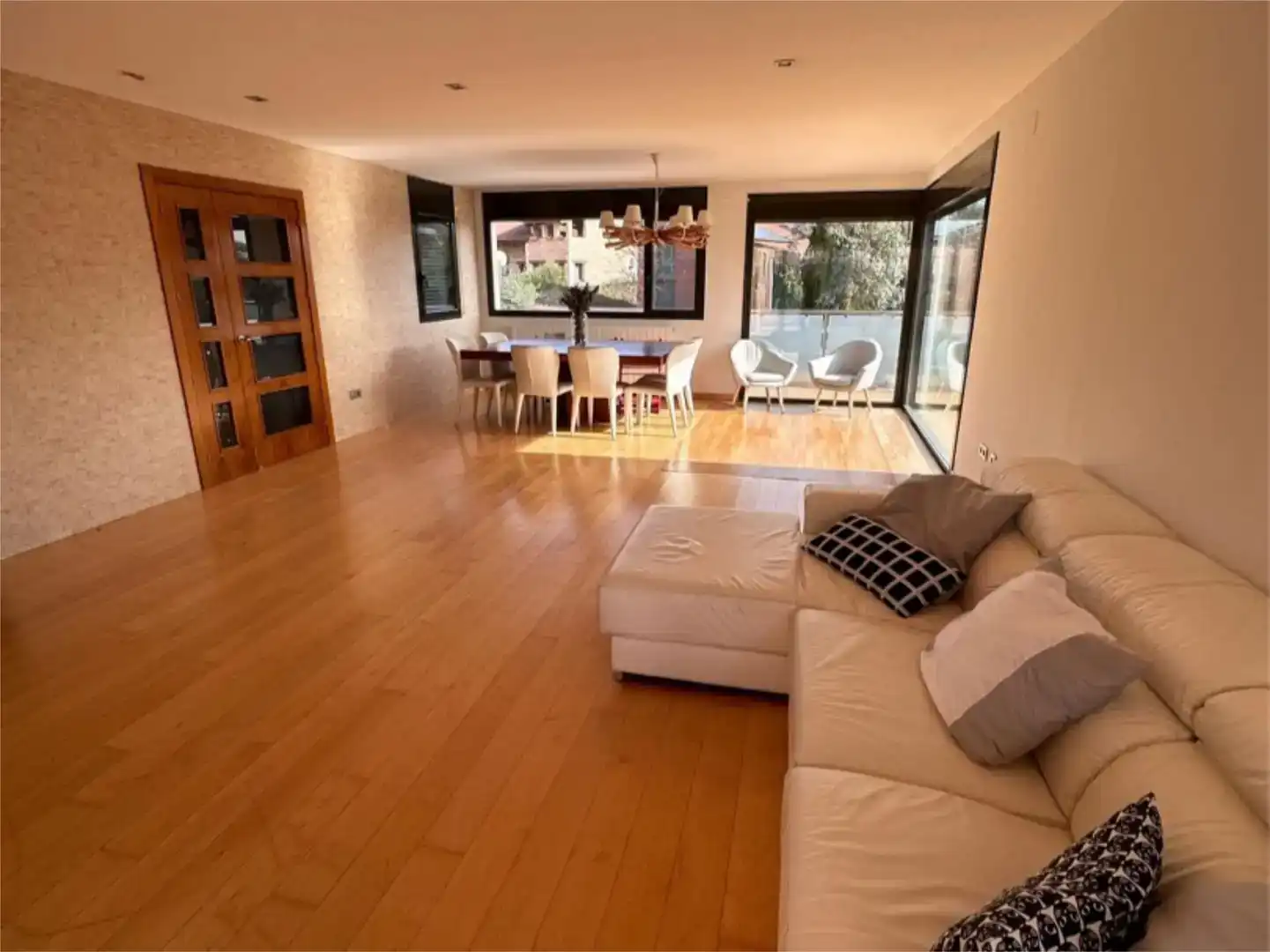 Sala d'estar de Pis en venda en Alpicat amb Aire condicionat, Jardí privat i Parquet