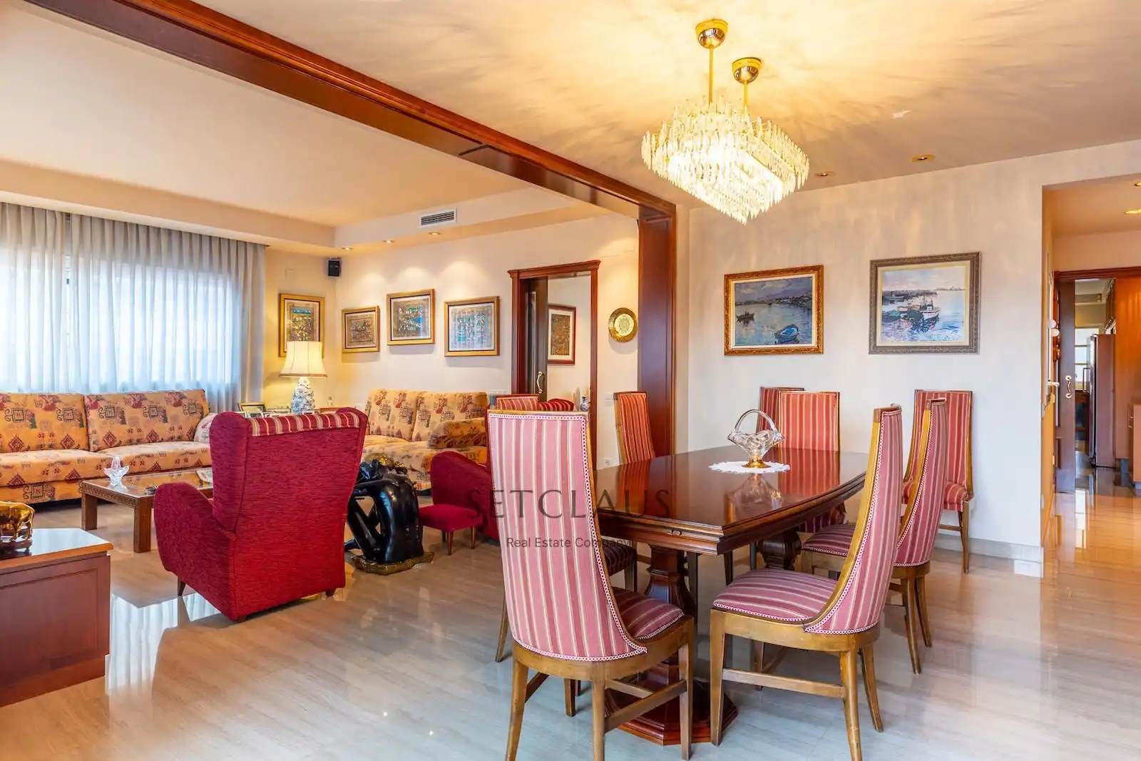 Esszimmer von Dachboden zum Verkauf in Badalona mit Heizung, Terrasse und Alarm