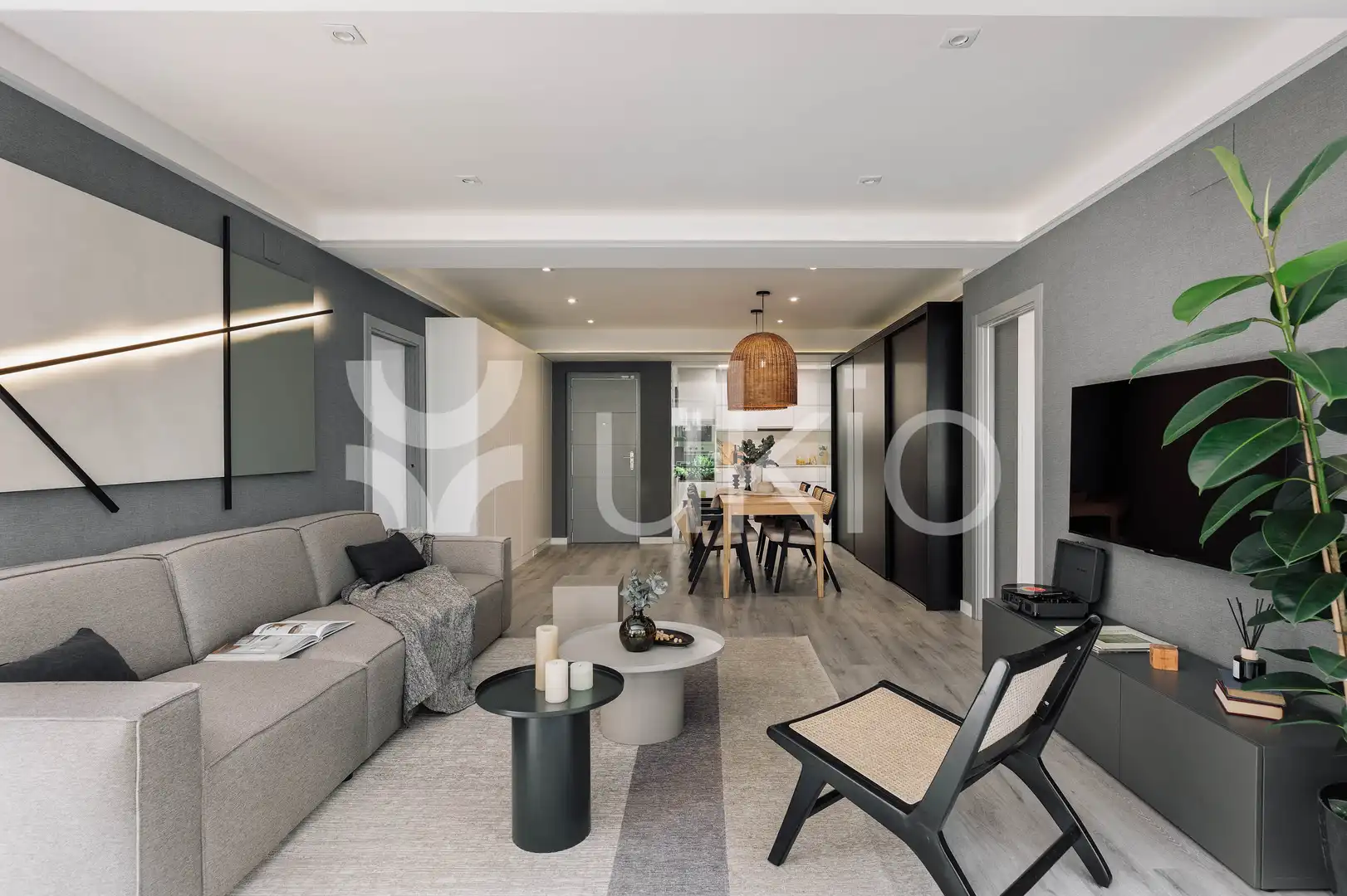 Living room of Apartments for rent in Barcelona  with Air Conditioner, Heating and Terrace
