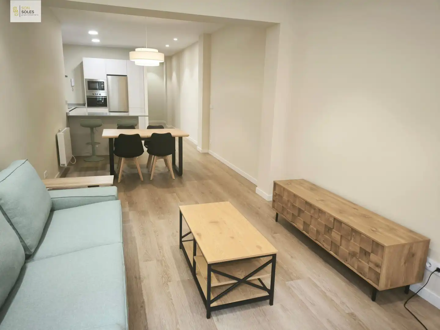 Sala de estar de Piso de alquiler en Santander con Calefacción y Amueblado