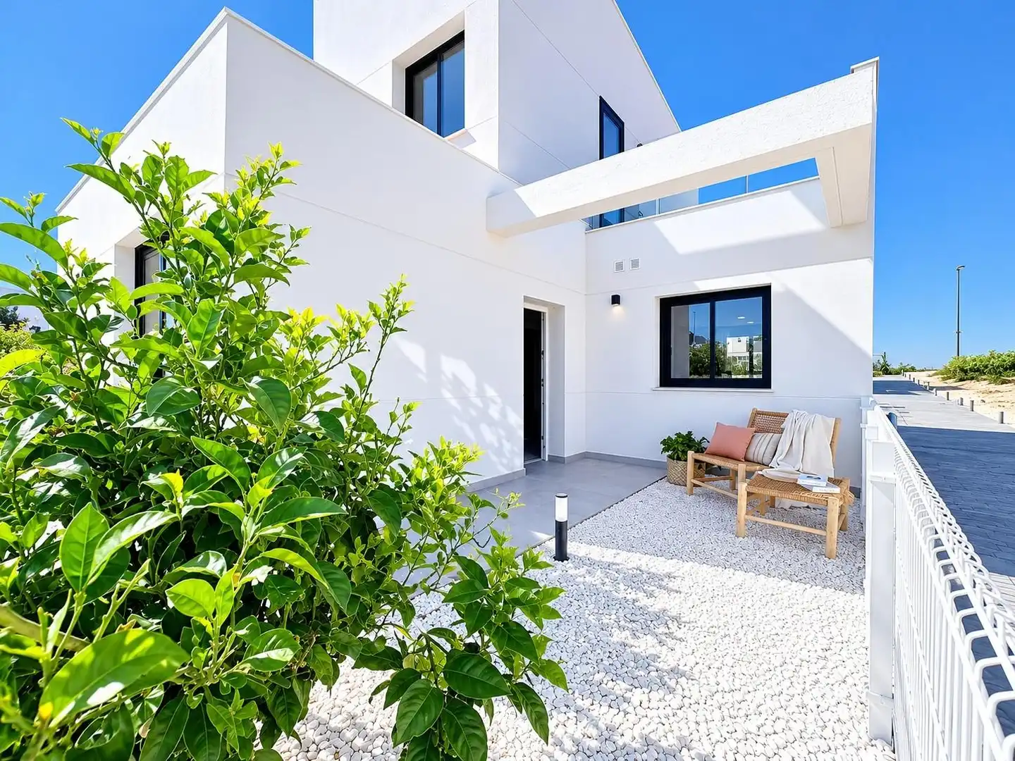 Terraza de Casa adosada en venta en Murcia con Aire acondicionado, Calefacción y Jardín privado