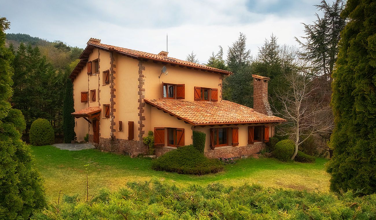 Exterior view of Country house for sale in Vallfogona de Ripollès  with Heating, Furnished and Oven