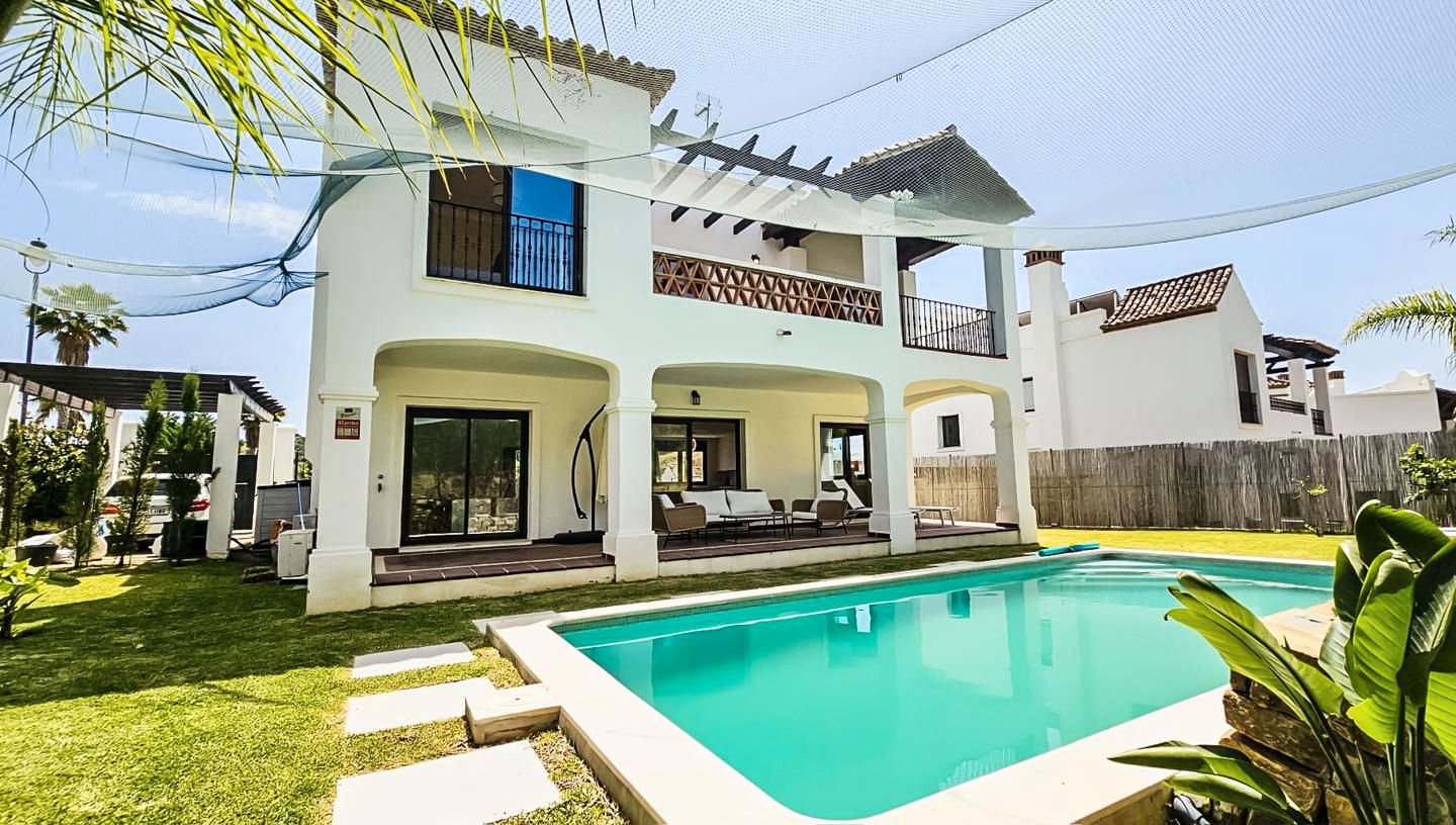 Exterior view of House or chalet for sale in Estepona  with Air Conditioner, Heating and Private garden