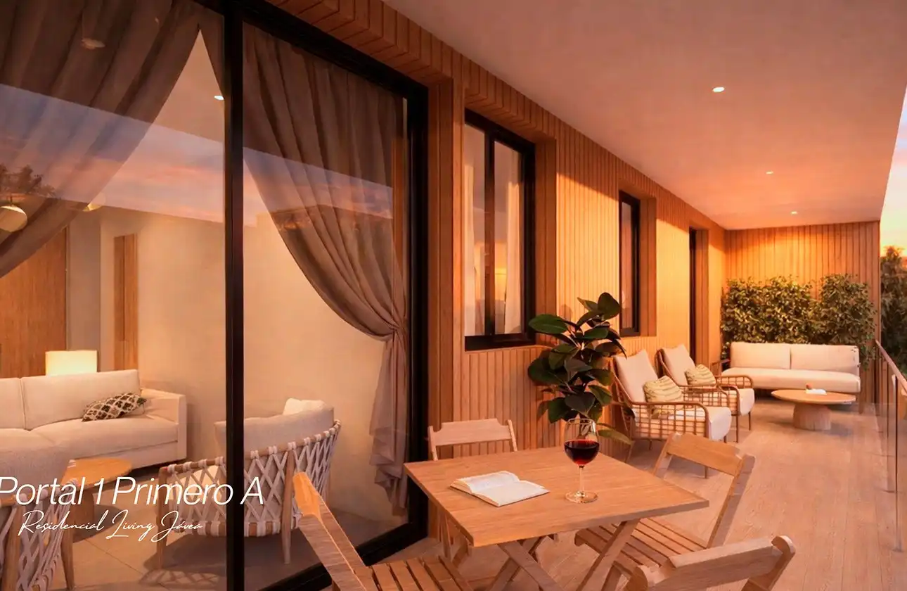 Terrace of Apartments for sale in Jávea / Xàbia  with Air Conditioner, Heating and Private garden