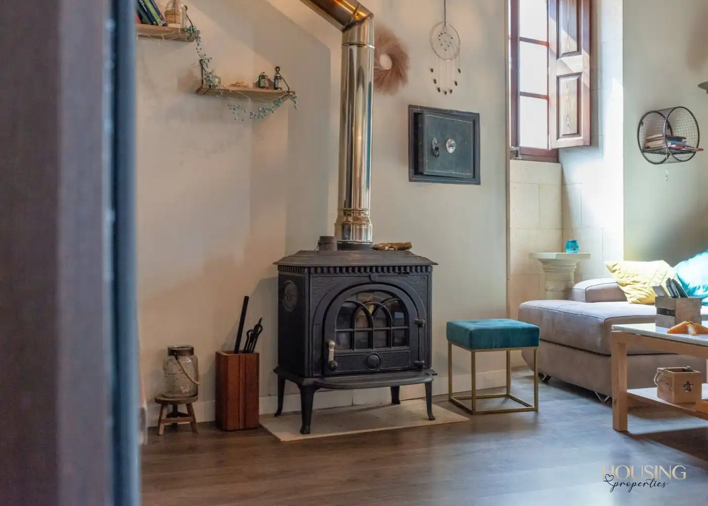 Sala de estar de Casa adosada en venta en Campos poble