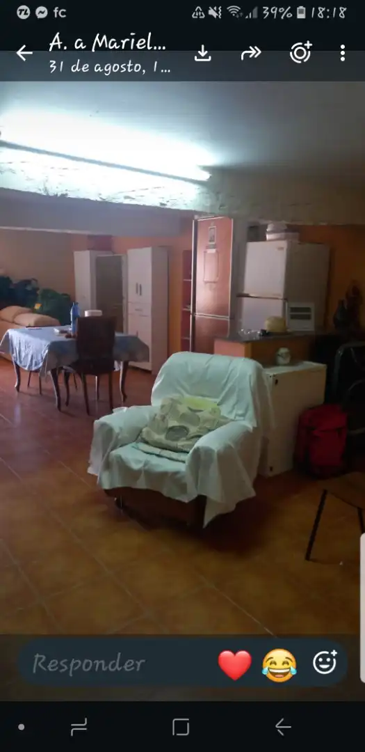 Sala de estar de Casa adosada en venta en Zucaina