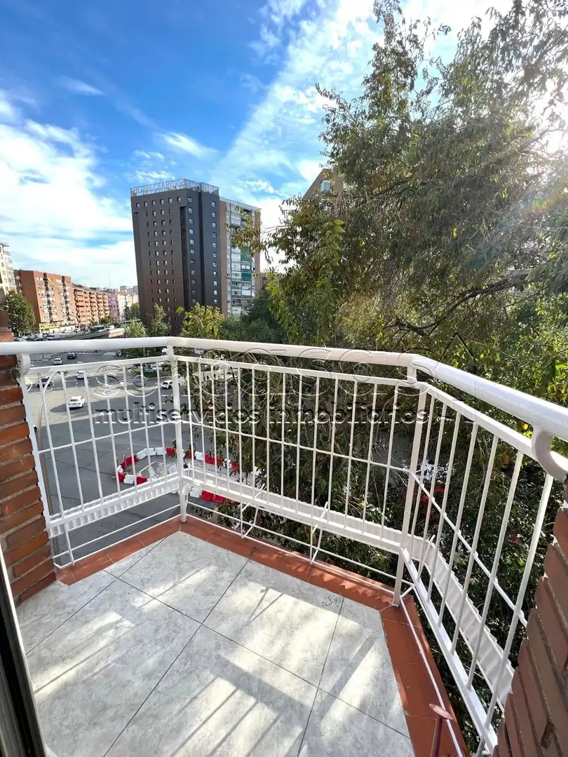 Balcony of Flat for rent in Madrid  with Air Conditioner, Heating and Terrace