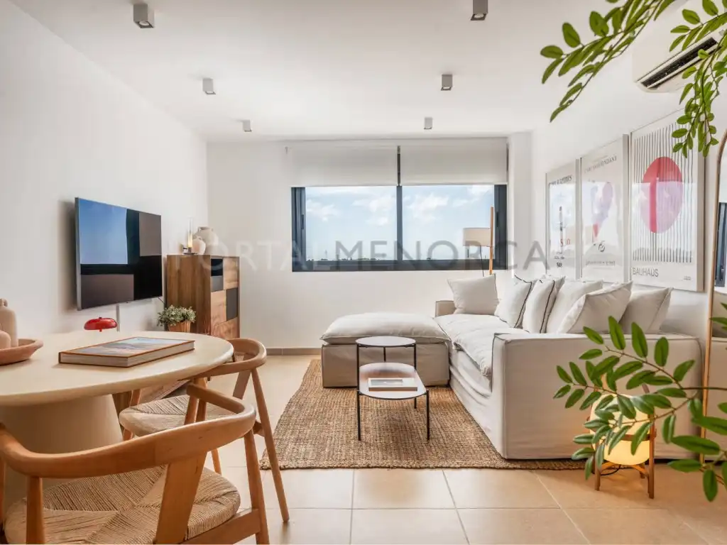 Sala de estar de Piso en venta en Ciutadella de Menorca con Piscina