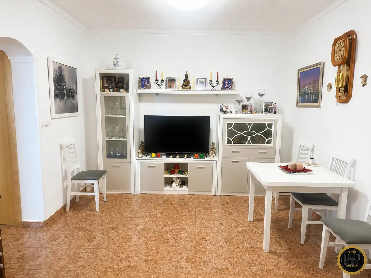 Sala de estar de Casa o chalet en venta en Alhama de Murcia con Amueblado