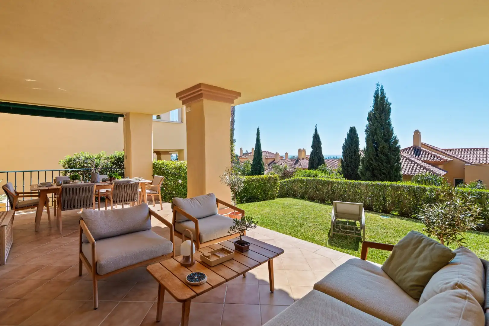Terraza de Planta baja en venta en Marbella con Aire acondicionado, Jardín privado y Terraza