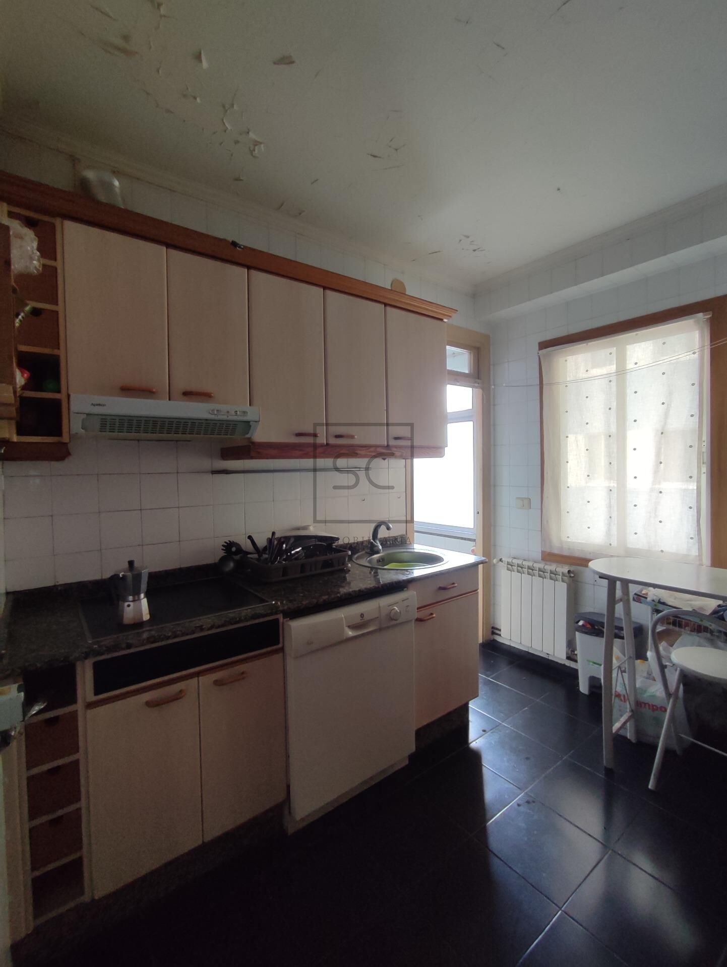 Kitchen of Flat for sale in Ferrol  with Heating, Storage room and Balcony