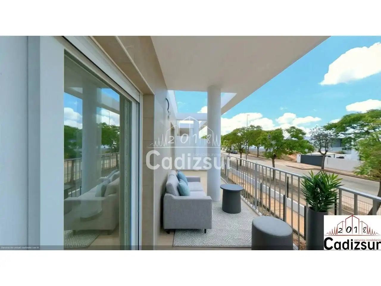 Terraza de Casa adosada en venta en Puerto Real con Aire acondicionado, Calefacción y Jardín privado