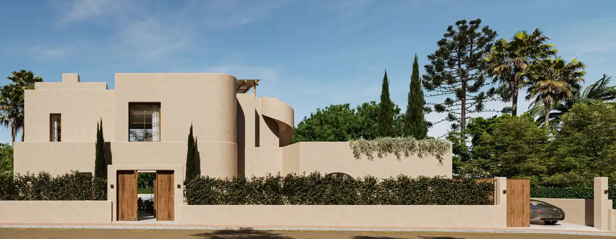 Exterior view of Houses for sale in Marbella  with Air Conditioner, Terrace and Storage room