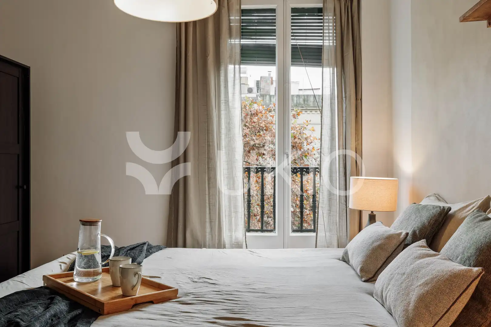 Habitación de Apartamento de alquiler en Barcelona con Aire acondicionado, Calefacción y Amueblado