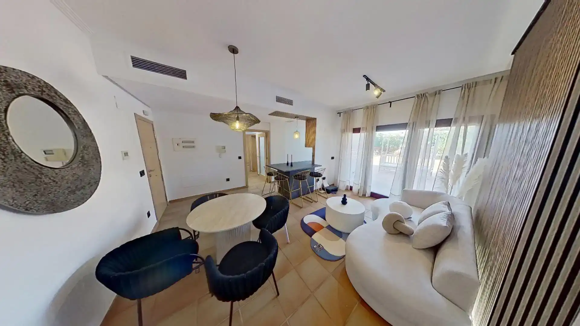 Wohnzimmer von Dachboden zum Verkauf in Villanueva del Río Segura mit Klimaanlage, Schwimmbad und Balkon