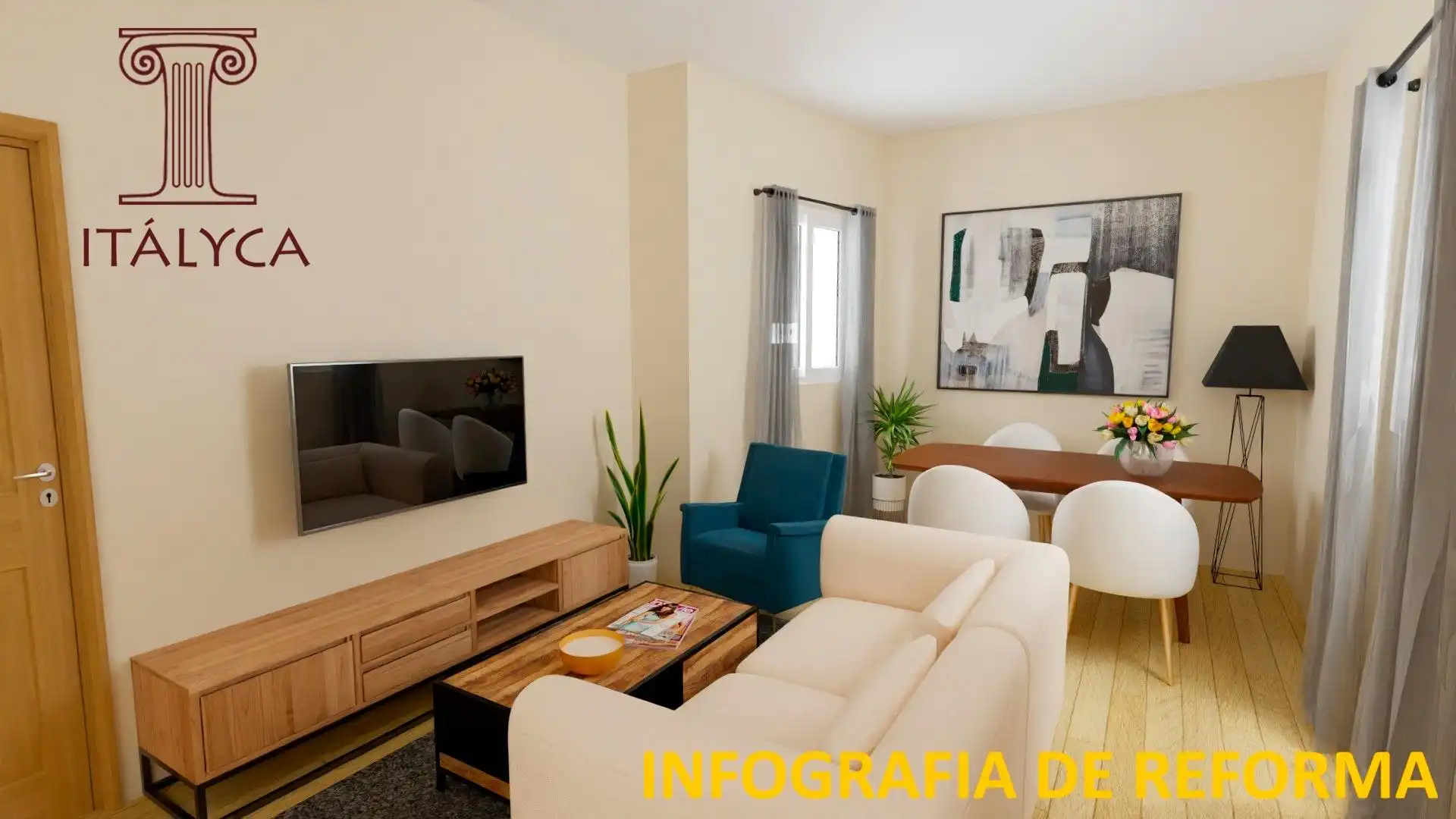 Sala de estar de Piso en venta en Sevilla con Aire acondicionado