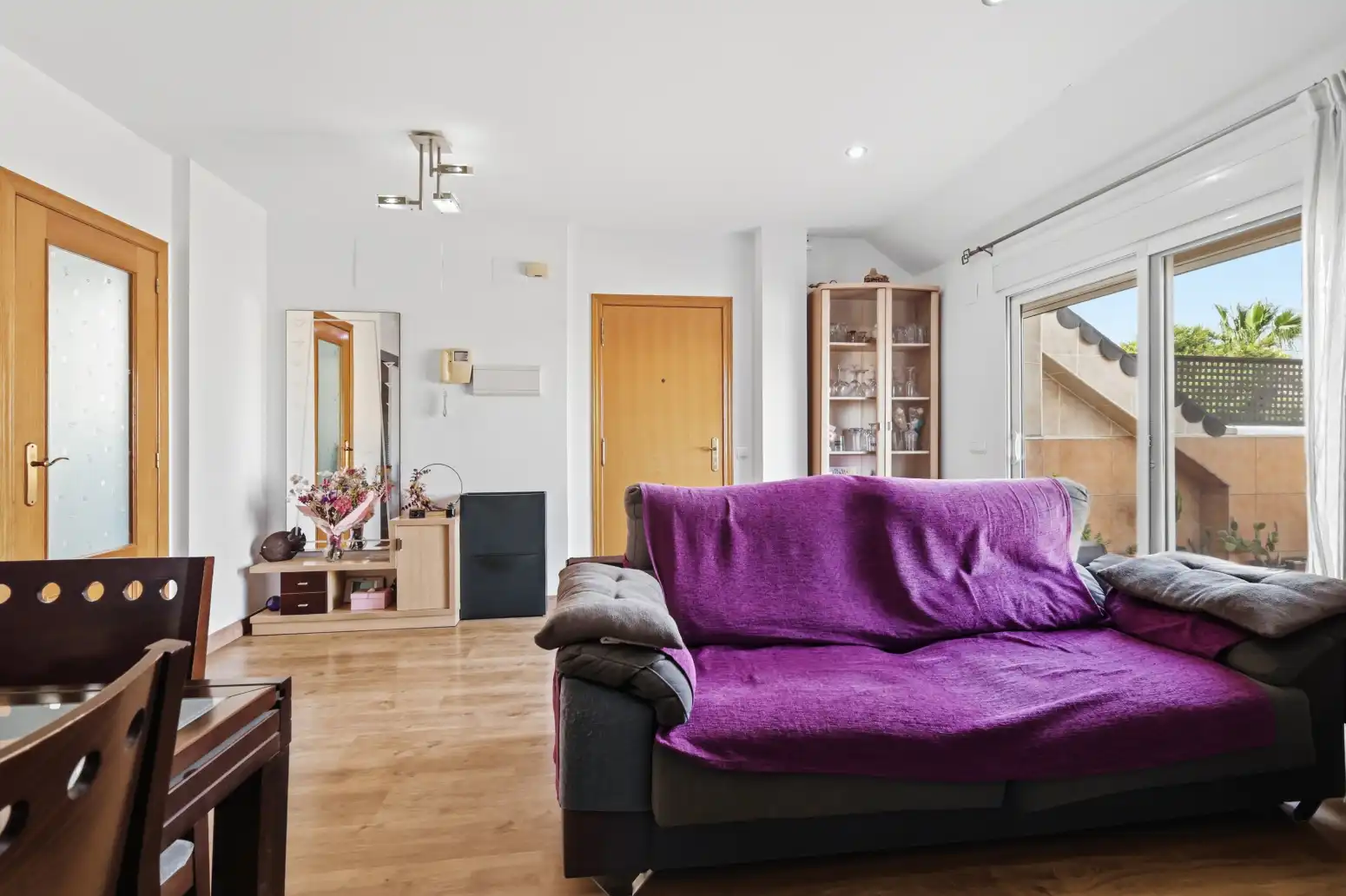Sala de estar de Piso en venta en Málaga con Aire acondicionado, Parquet y Terraza