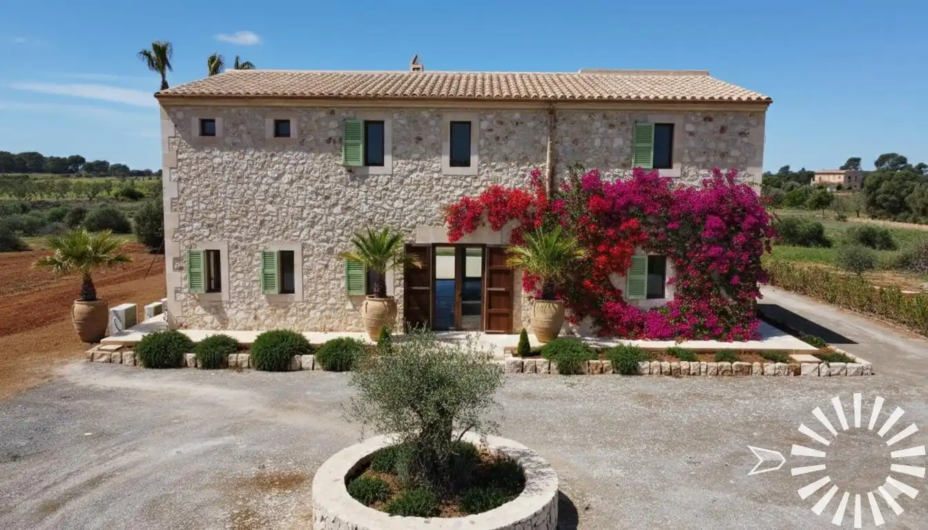 Vista exterior de Finca rústica en venda en Santanyí amb Aire condicionat, Calefacció i Jardí privat