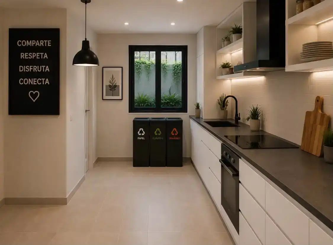 Kitchen of Study for rent in Burjassot  with Air Conditioner and Furnished