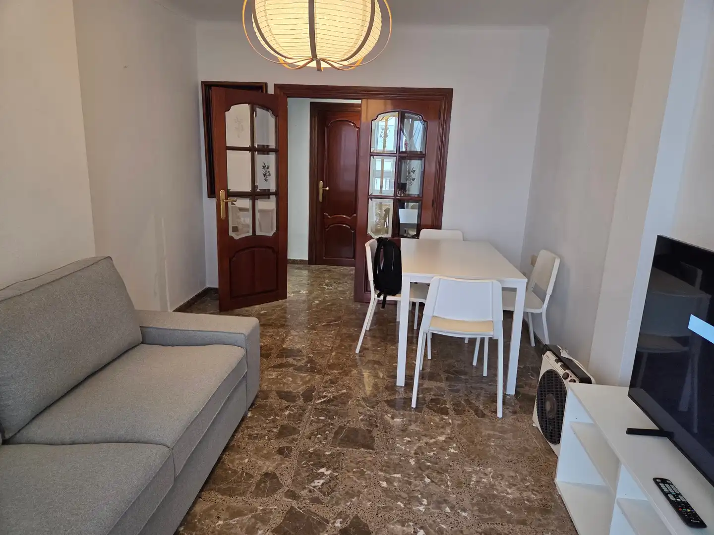Living room of Flat for rent in Málaga  with Air Conditioner, Terrace and Furnished