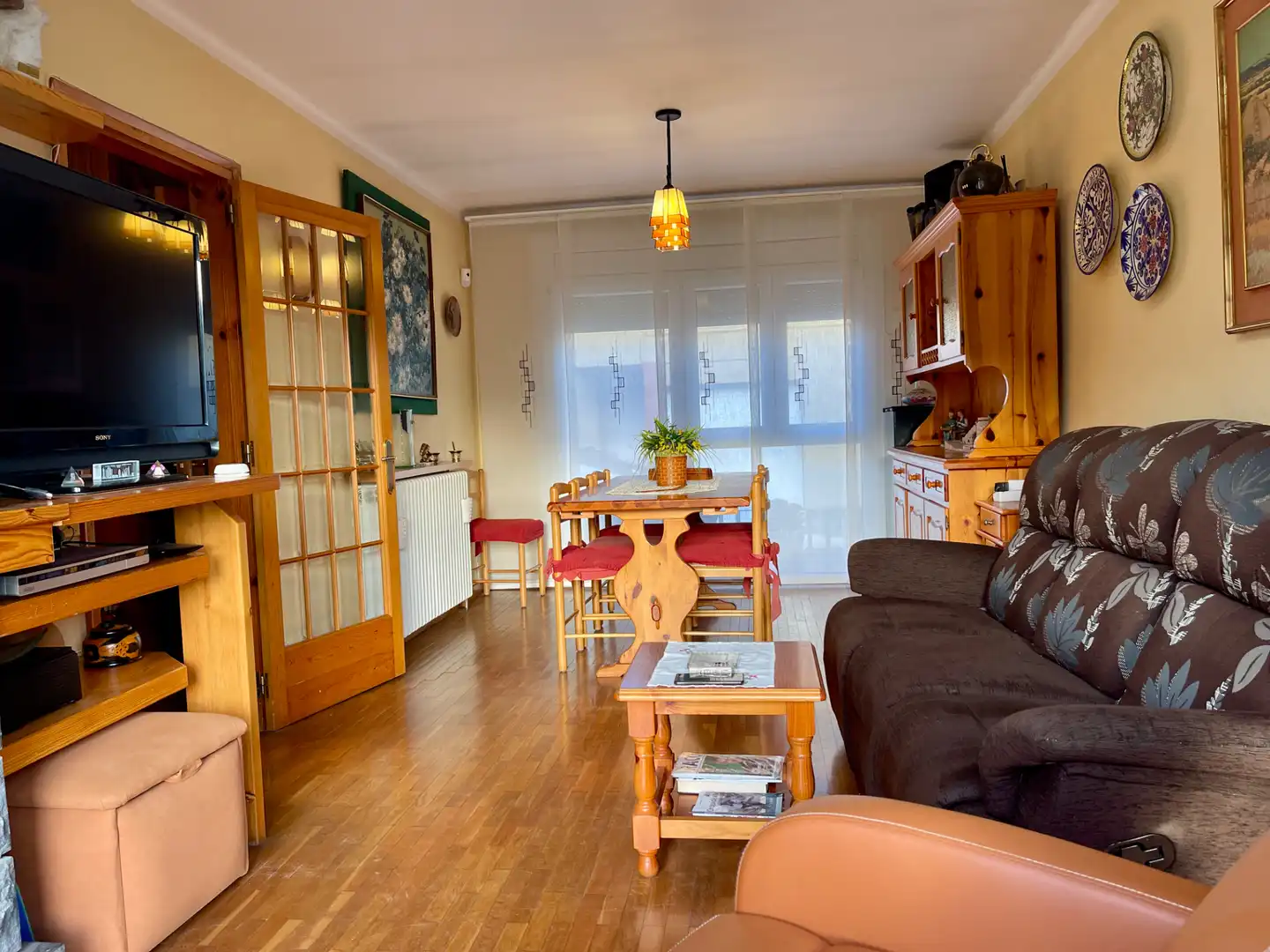 Sala de estar de Casa o chalet en venta en Sant Pau de Segúries con Aire acondicionado, Jardín privado y Terraza