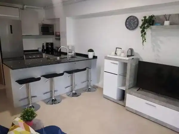 Kitchen of Flat for sale in Valencia  with Furnished and Balcony