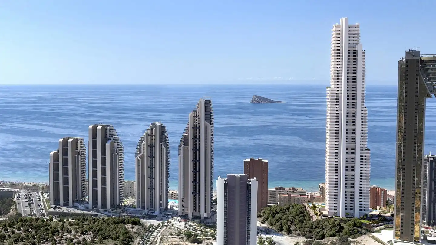 Exterior view of Flat for sale in Benidorm  with Air Conditioner, Terrace and Furnished