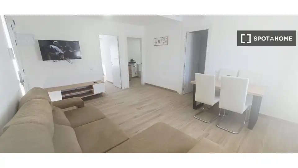 Wohnzimmer von Wohnungen zur untervermieten in Tuineje mit Klimaanlage, Terrasse und Möbliert