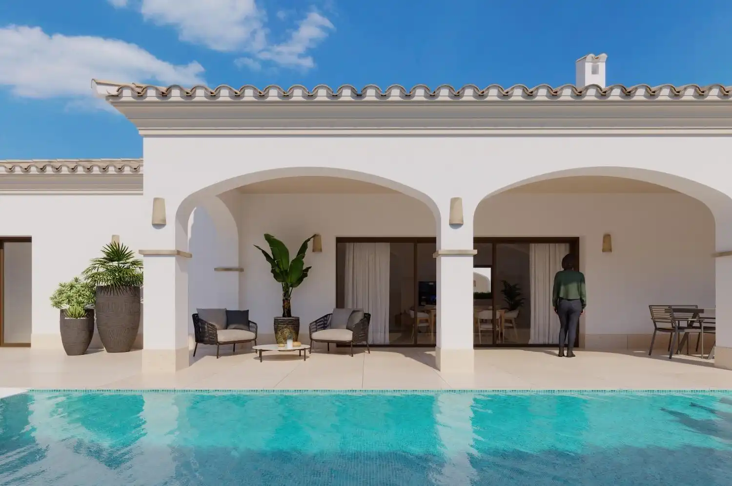 Piscina de Casa o xalet en venda en San Pedro del Pinatar amb Jardí privat i Piscina