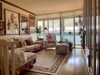 Living room of Flat for sale in  Lleida Capital  with Air Conditioner, Heating and Parquet flooring