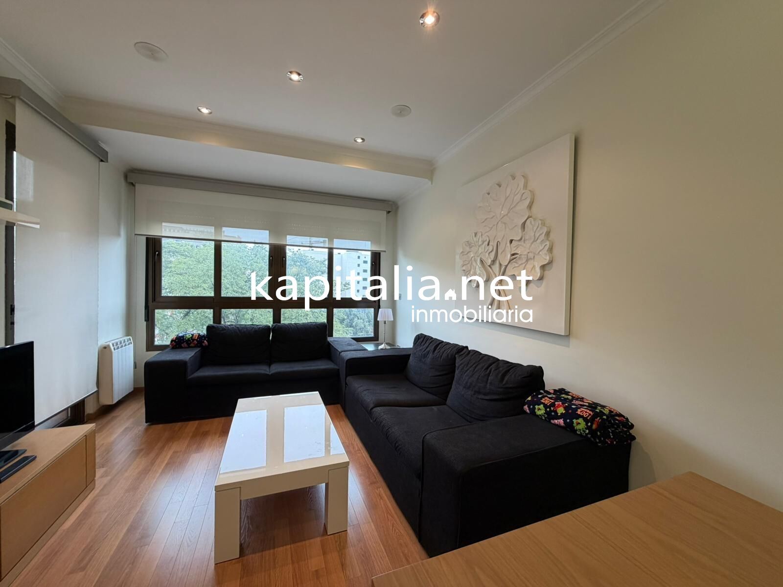 Wohnzimmer von Wohnung zum Verkauf in Xàtiva mit Klimaanlage, Parkett und Abstellraum