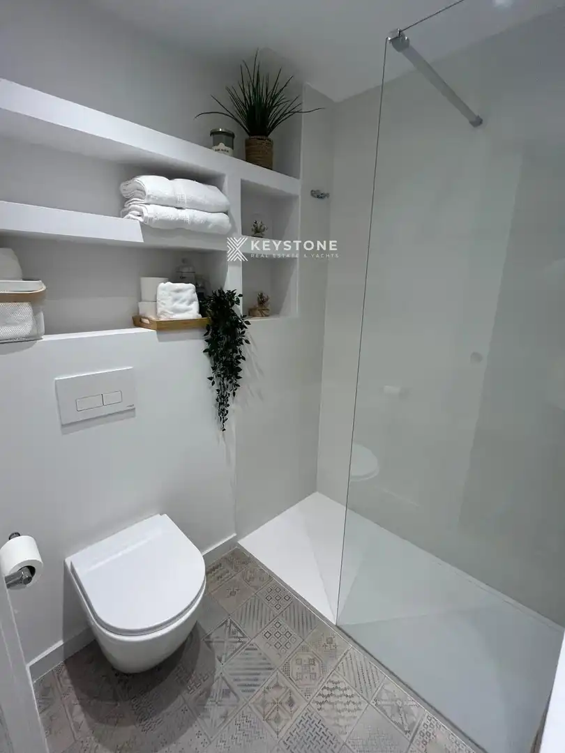 Badezimmer von Dachboden zur Miete in  Palma de Mallorca mit Klimaanlage und Möbliert